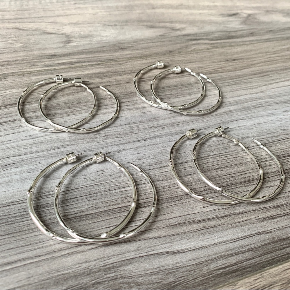 Branch Hoop Earrings